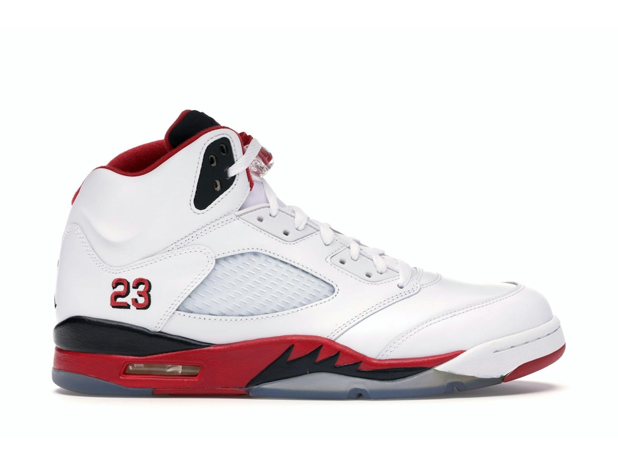Minomog Jordan 5 Retro “Fire Red” 136027-120 | White / Fire Red / Black