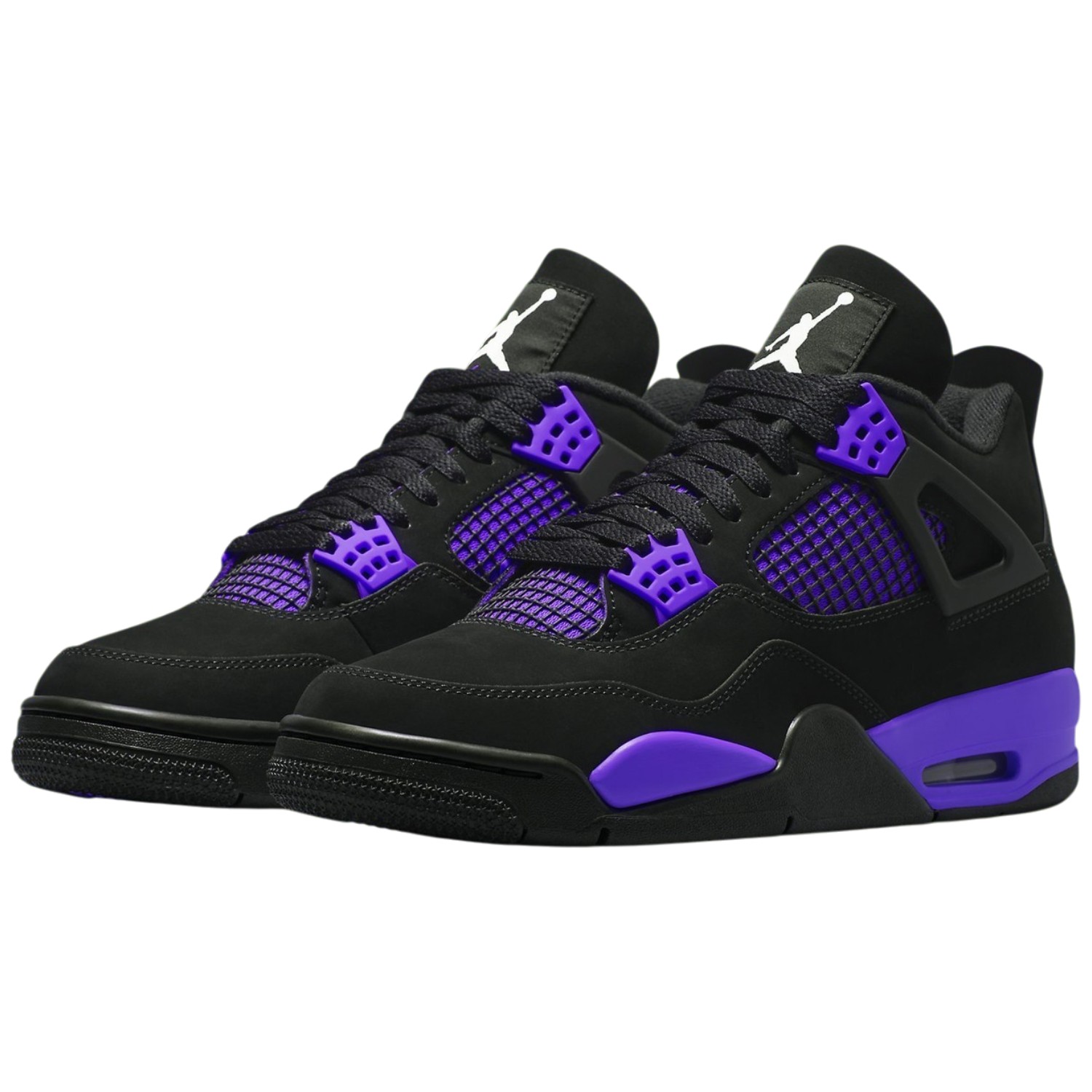 Minomog Air Jordan 4 Purple Thunder Bold Streetwear High Top Sneakers