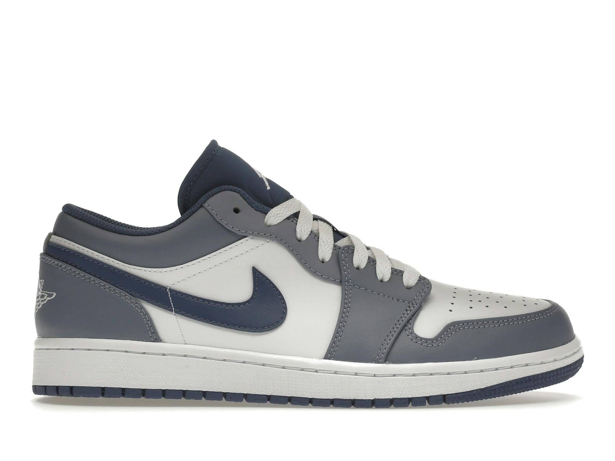 Minomog Jordan 1 Low “Ashen Slate” 553558-414 | Ashen Slate / Mystic Navy / White