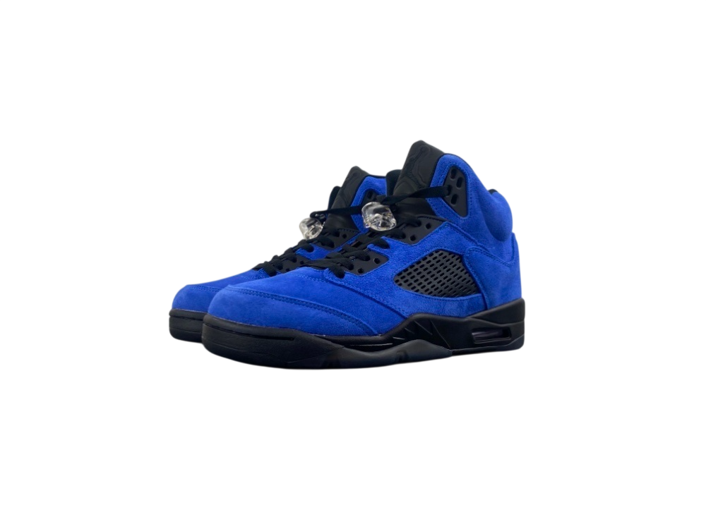 Minomog Air Jordan 5 Retro "Blue Suede" - Premium High-Top Model
