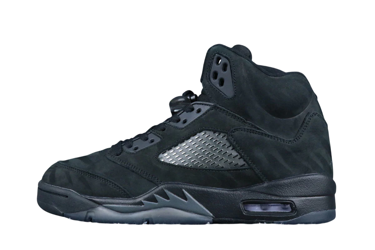 Minomog Air Jordan 5 Retro SE 'Black Cat' - Premium All-Black High-Top