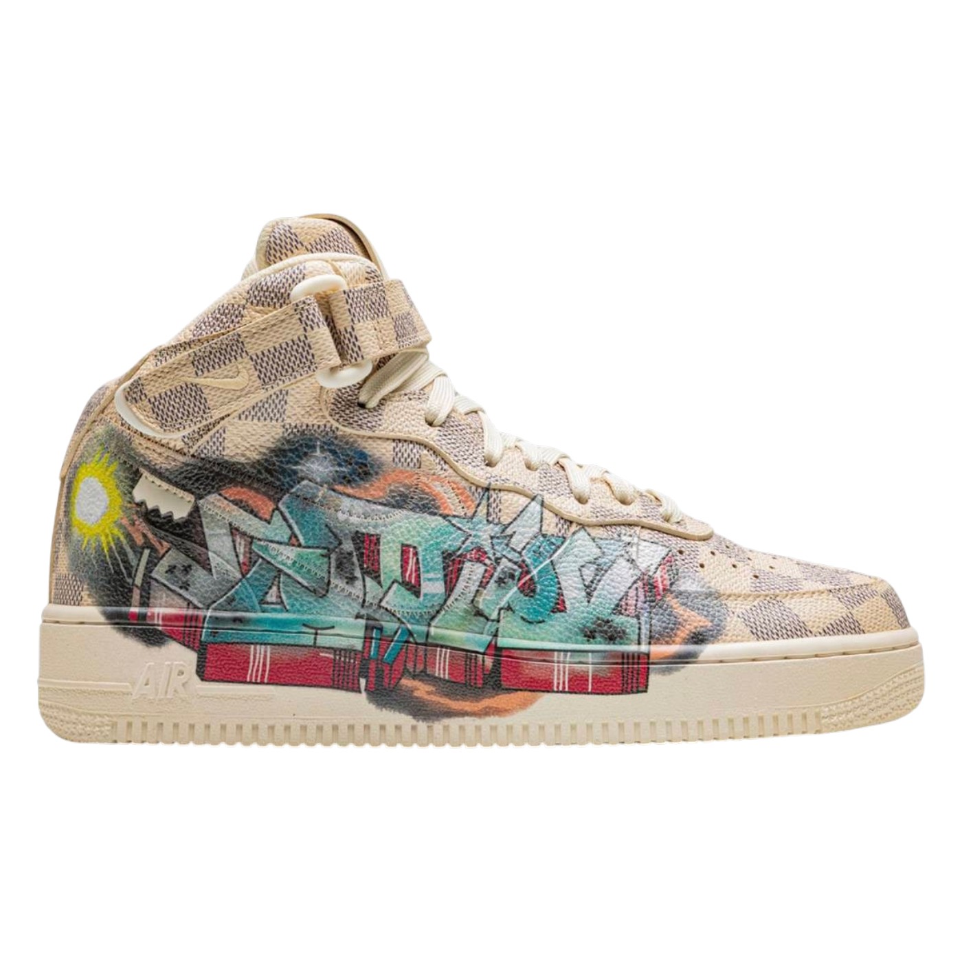 Minomog Air Force 1 Mid Graffiti Sneakers: Style & Comfort