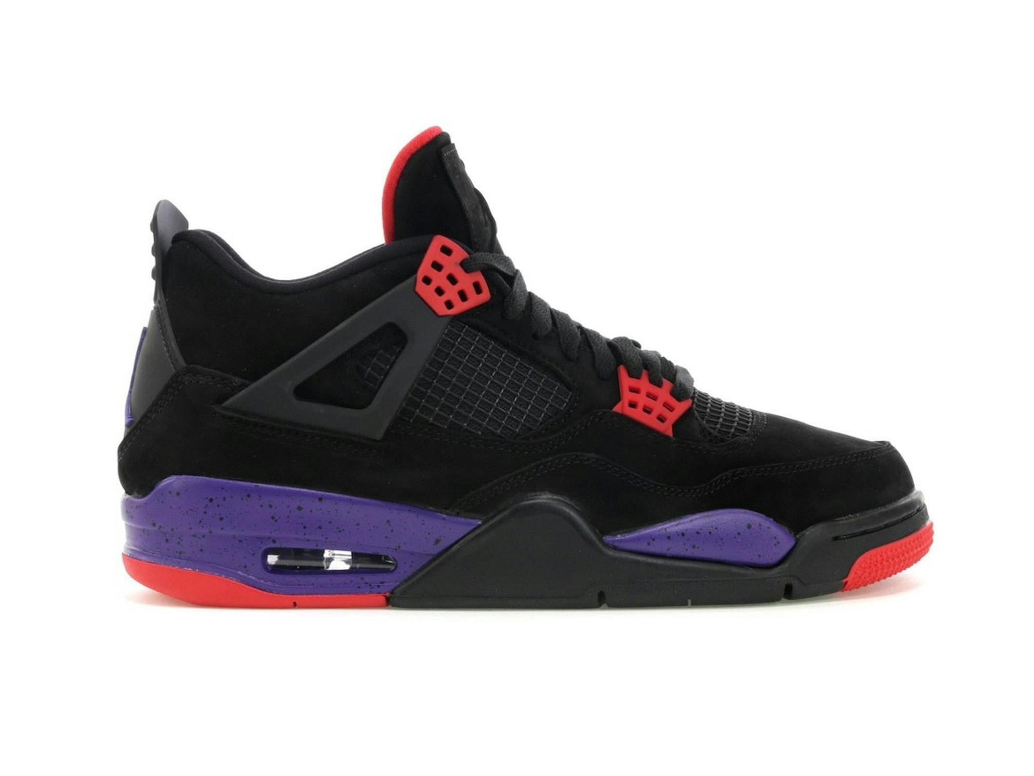Minomog Jordan 4 Retro “Raptors” AQ3816-065 | Black / Court Purple / University Red