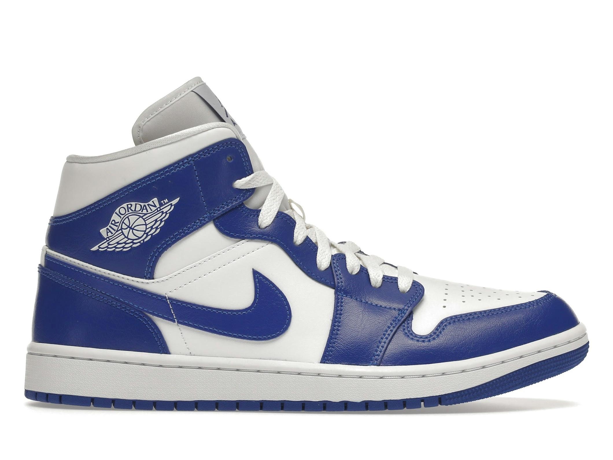 Minomog Jordan 1 Mid “Kentucky Blue” BQ6472-104 | White / Hyper Royal