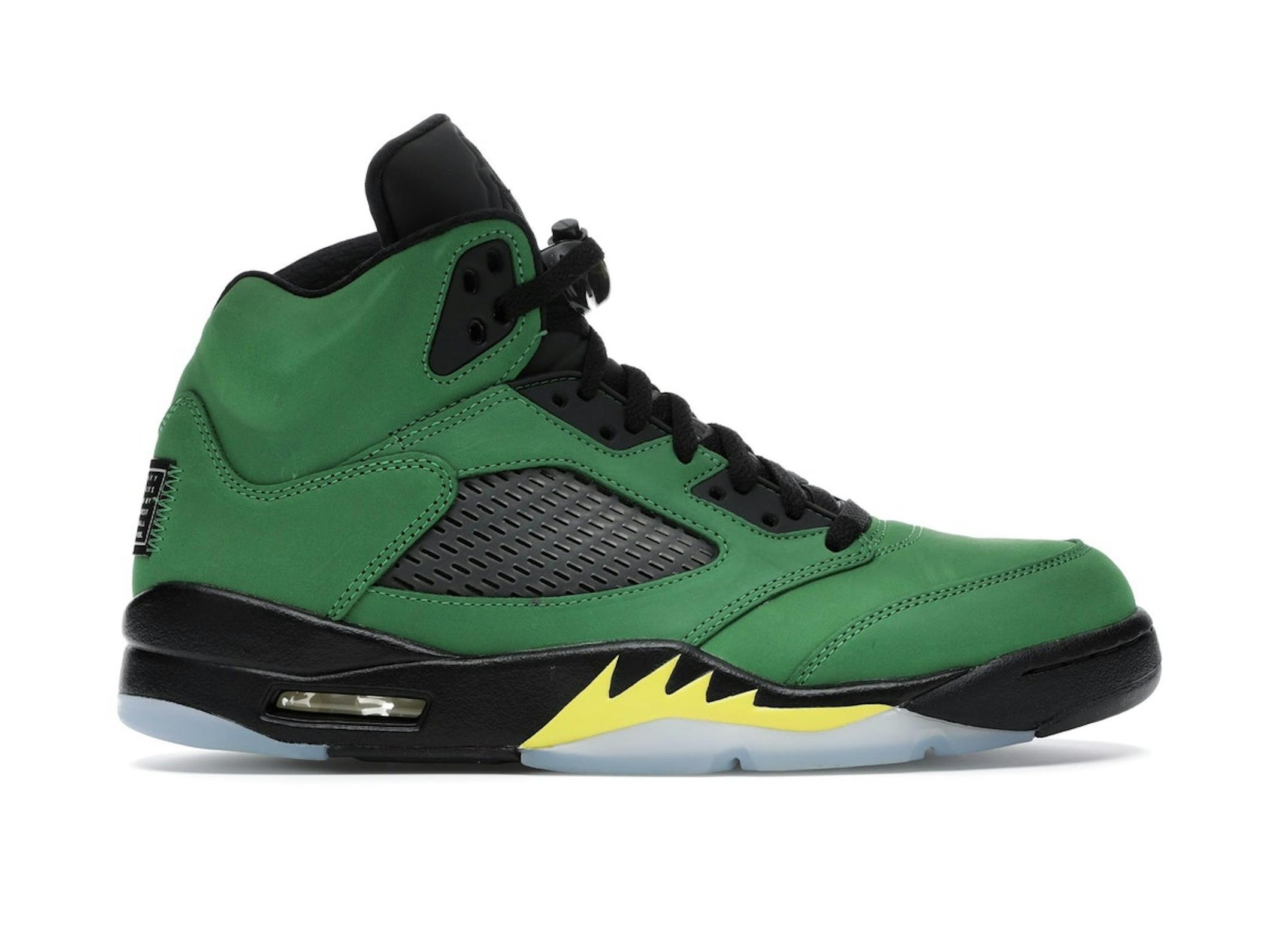 Minomog Jordan 5 Retro SE “Oregon” CK6631-307 | Apple Green/Black/Yellow Strike