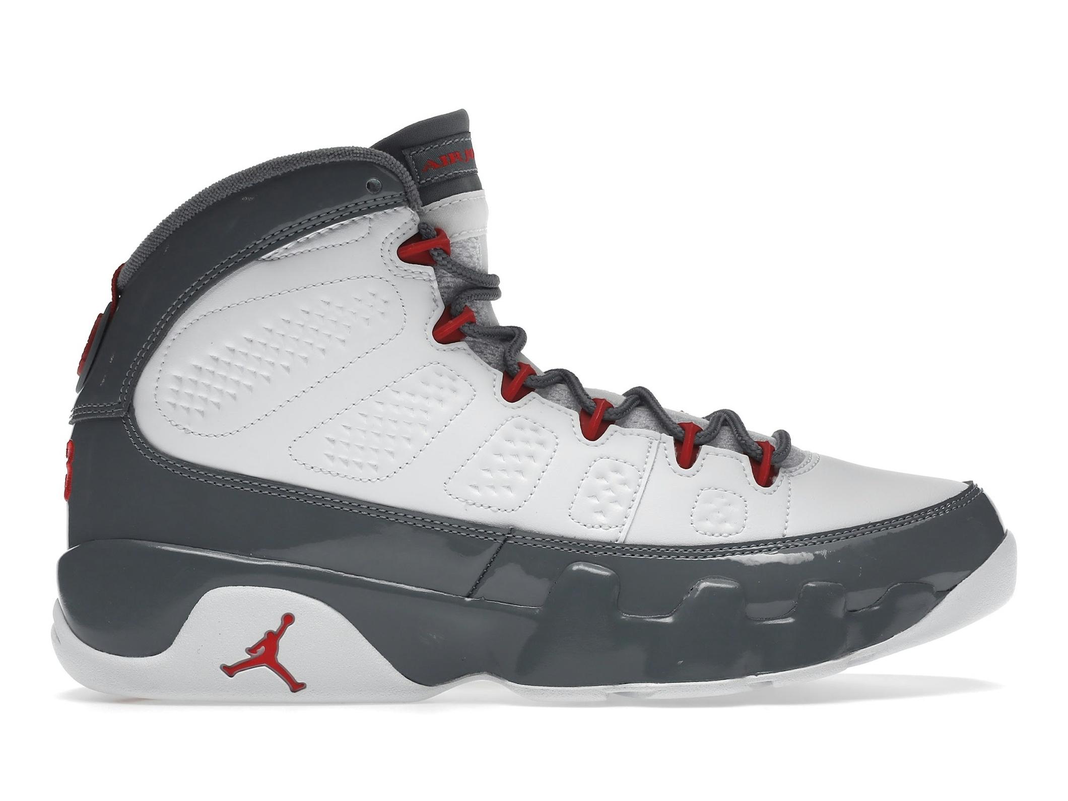 Minomog Jordan 9 Retro “Fire Red” CT8019-162 | White/Fire Red/Cool Grey