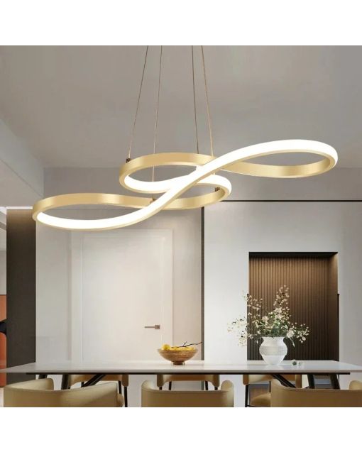 Nordic LED Pendant Light Fixtures dining room Living Room Kitchen black Music shape hanging Lamp home decor indoor lighting 220