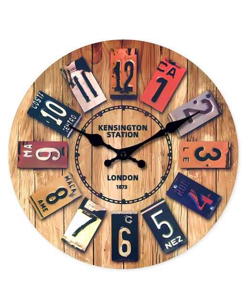 Custom Vintage london station clock silent quartz decor for anglophiles, history buffs & retro lovers - charming in living rooms, studies nostalgic spaces