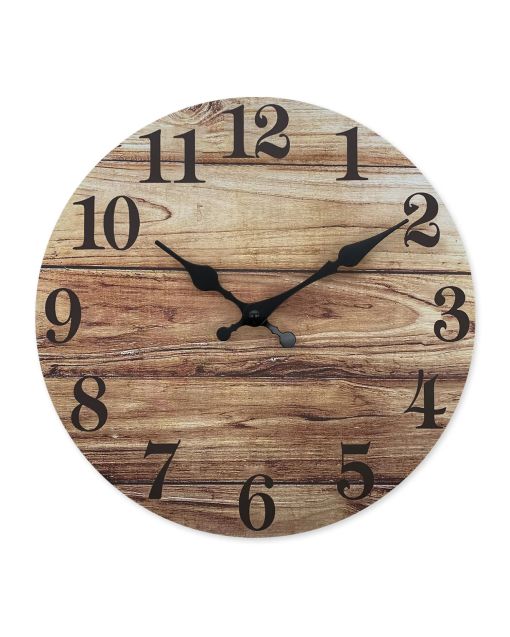 Custom Vintage distressed wall clock silent quartz decor for rustic lovers, antique collectors & farmhouse enthusiasts - charming in living rooms, kitchens cozy spaces