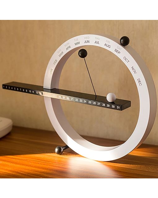 Creative Magnetic Ball Clock - Perpetual Wall Calendar, European Style Novelty Decor for Living Room & Bedroom, Unique Home Ornament