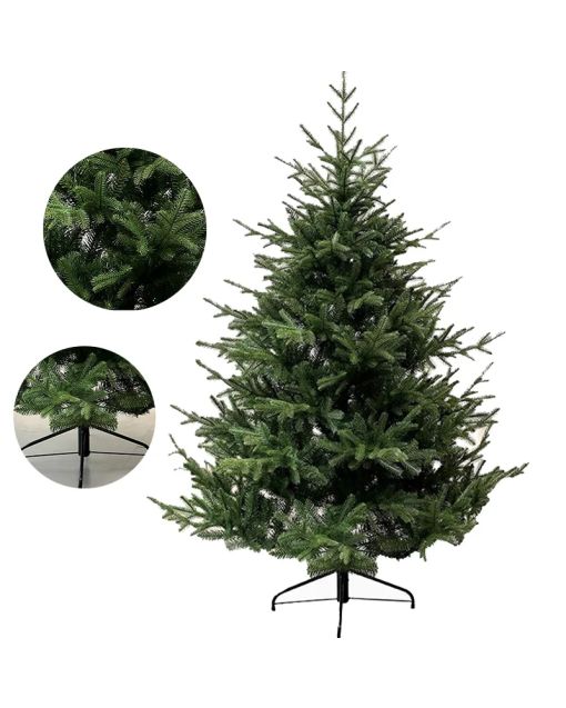 Artificial Christmas Tree with LED Lights PE + PVC Material High-grade Fir Christmas Tree Home Decoration Supplies 120CM-210CM