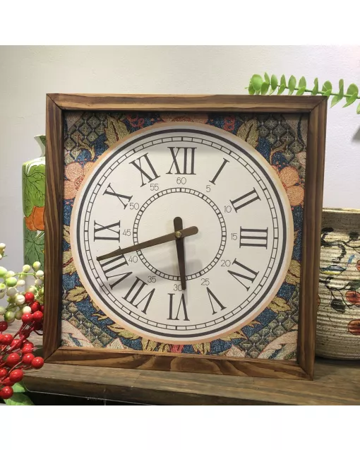 Custom Roman numerals, Wooden Wall Clock for Home Decor in Living Room, Kitchen and Kid Decorations Gifts