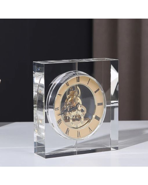 Modern Gold Crystal Clock | Nordic Luxury Home Decorations | Perfect for Designer Living Room & Office