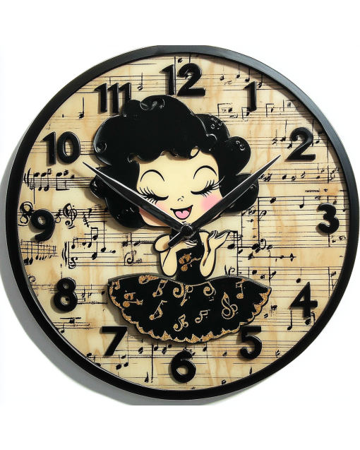 Betty Boop Custom Wall Clock - Stylish Home Decor & Functional Timekeeping for Fans & Gift Shoppers, Perfect for Any Room or Occasion!