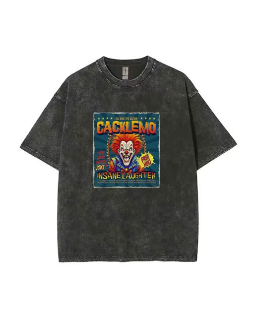 All Hail the Clown Unisex Teen T-Shirt - Summer Casual Flannel for School & Weekends | Birthday & Holiday Gift | Men's Oversized Style