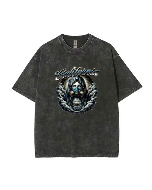 California Mineral Wash T-Shirt - Beachy & Cool Unisex Tee for Teens - Great for Casual Wear, School, and Gift-Giving - Classic Design