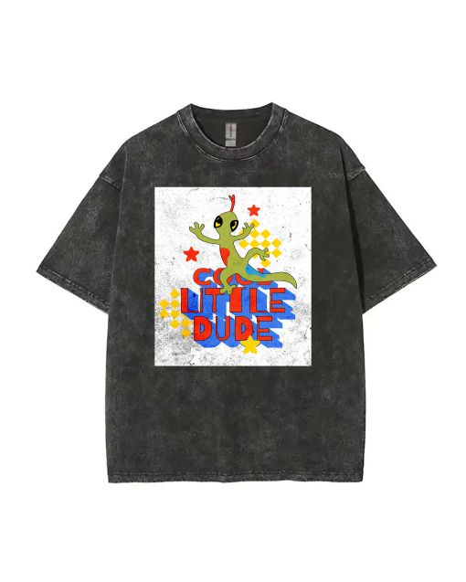 Cool Little Dude Unisex Teen T-Shirt - Summer Casual & School Weekend Wear | Bday & Holiday Gift | Men's Flannel & Oversized Style