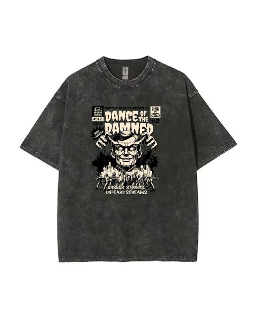 Dance of the Damned Comic Book Unisex Teen T-Shirt - Summer Casual School & Weekend Wear | Men's Flannel & Oversized Style | Birthday & Holiday Gift