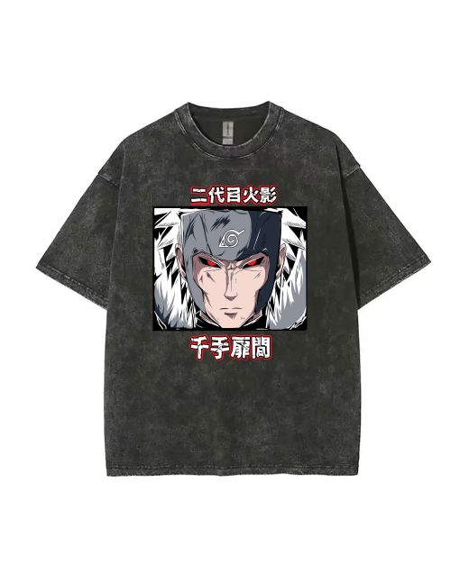 NARUTO V6- Mineral Wash T-Shirt - Unisex Teens Beach Shirt - Cool Classic Tee for Casual Wear, School, and Summer - Ideal Gift for Holidays