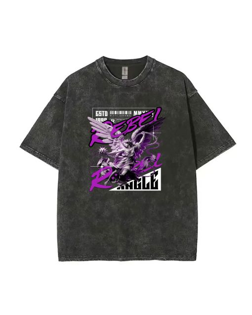 Rebel Angle Streetwear Unisex Teen T-Shirt - Summer Casual for School & Weekends | Gift for Birthday & Holidays | Men's Flannel & Oversized Style