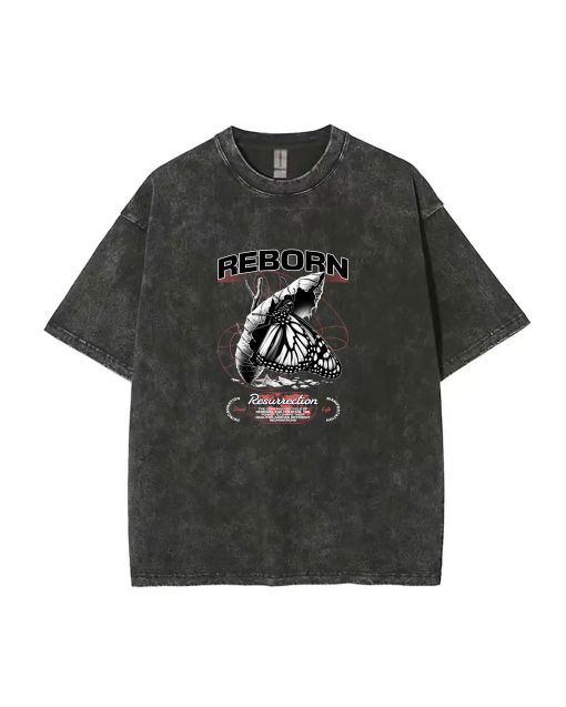 Reborn Unisex Teen T-Shirt - Summer School & Weekend Casual Wear | Gift for Birthdays & Holidays | Men's Flannel & Oversized Style