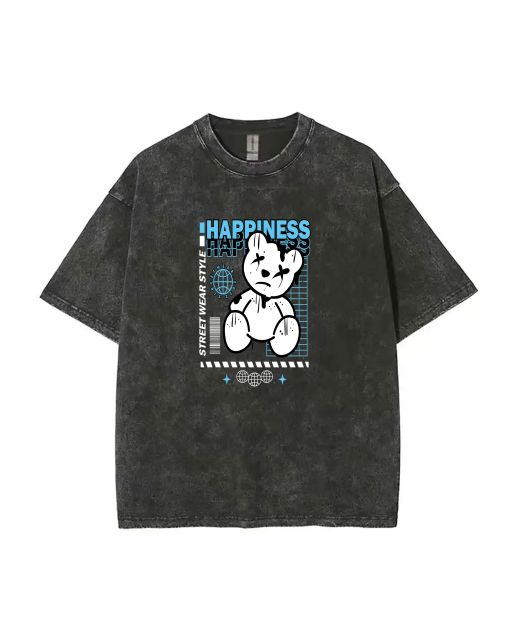 Teddy Bear-29 Mineral Wash T-Shirt: Unisex Beach Shirt for Teens, Cool & Classic Tee for Casual Wear, School, Summer, Holidays - Shop Now!