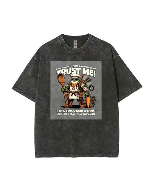 Trust Me I'm A Frog & A Pro Funny Chef Teen T-Shirt - Summer Casual for School & Weekends | Bday & Holiday Gift | Men's Flannel & Oversized Style