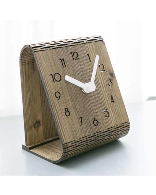 Modern Wooden Desk Clock | Student Home Office Decorations | Perfect for Study Room & Bedroom Decor