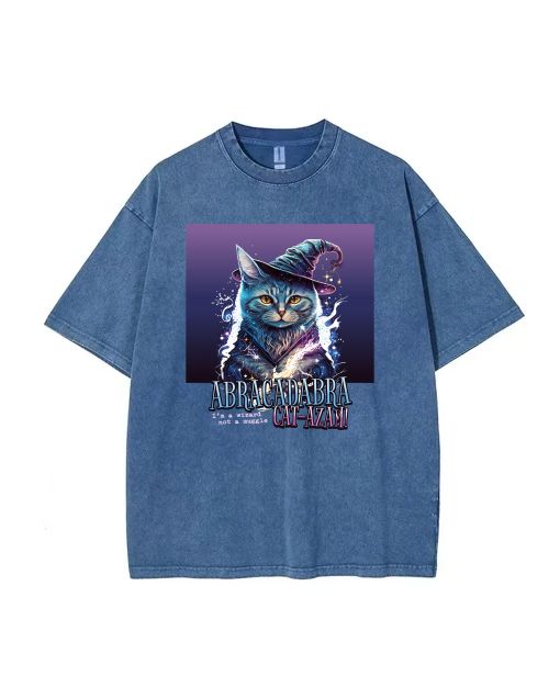 ABRACADABRA Unisex Teen T-Shirt - Summer Casual Wear for School & Weekends | Men's Flannel Oversized Style - Perfect Birthday & Holiday Gift