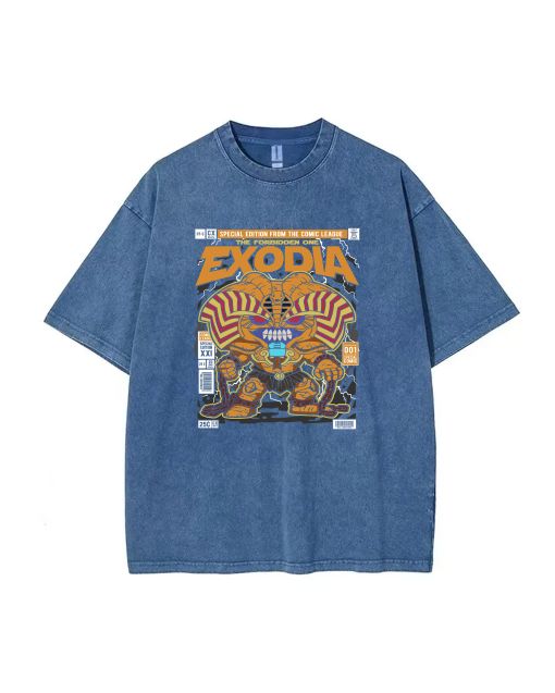 Exodia Mineral Wash T-Shirt: The Ultimate Beach Shirt for Unisex Teens - Perfect for Casual Wear, School, and Summer Fun - Shop Now!