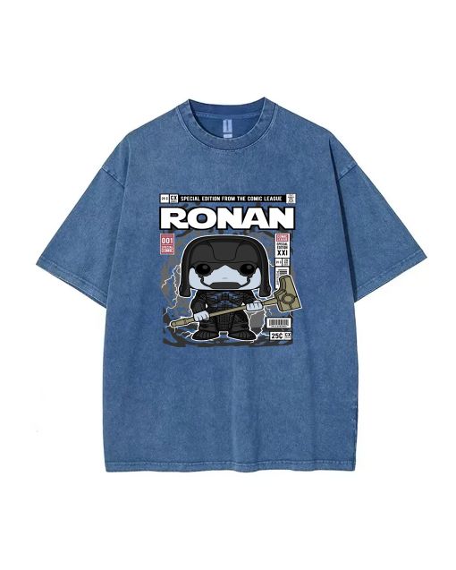 Ronan Mineral Wash T-Shirt: Cool and Classic Beach Shirt for Unisex Teens - Perfect for Casual Wear, School, and Summer - Great Gift Idea!