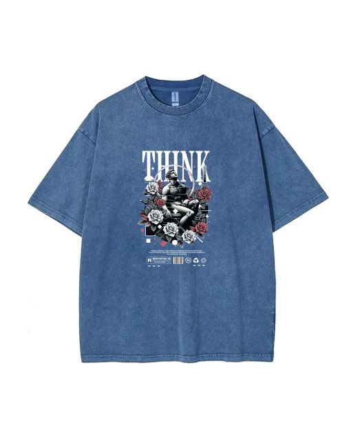 Think Inspire Celebrate Mineral Wash T-Shirt: Unisex Tee for Casual, School & Gift-Giving - Beach Shirt, Cool T-Shirts, Classic Style