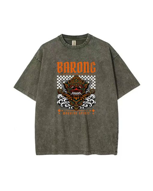 Barong Warrior Spirit Bali Unisex Teen T-Shirt - School & Weekend Casual | Birthday & Holiday Gift | Men's Flannel & Oversized Style