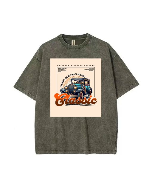 Classic Mineral Wash T-Shirt - Cool Beach Shirt for Unisex Teens - Perfect for Casual Wear, School, Gifts - Summer & Holiday Fave!