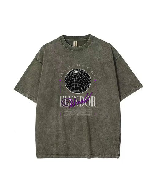 Elyndor Logo Teen T-Shirt - Summer Casual Wear for School & Weekends | Birthday & Holiday Gift | Men's Flannel Oversized Style - Unisex Design