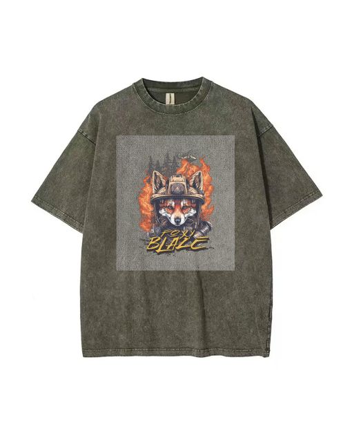 Foxy Blaze Unisex Teen T-Shirt - Summer Casual for School & Weekends | Perfect Birthday & Holiday Gift | Men's Flannel & Oversized Style