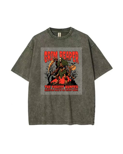 Grim Reaper The Forest Hunter Souls Unisex Teen T-Shirt - Summer Casual & School Wear | Holiday Gift | Men's Flannel & Oversized Style