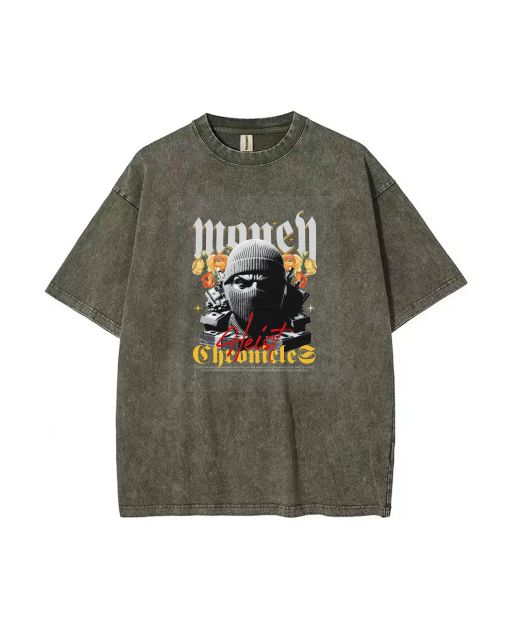 Money Unisex Teen T-Shirt - Summer Casual for School & Weekends | Gift for Birthdays & Holidays | Flannel & Oversized Style for Men