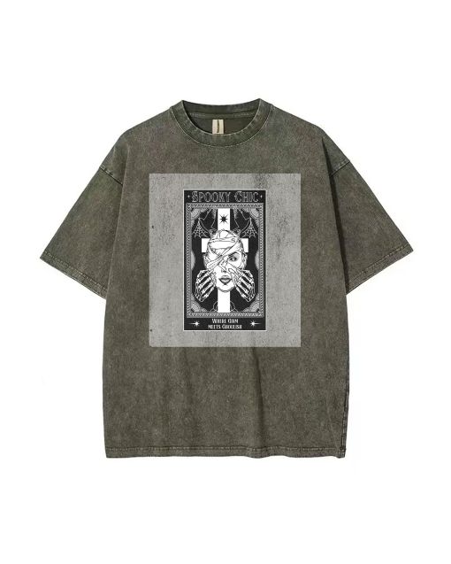 Spooky Chic Unisex Teen Tee - Casual Summer School & Weekend Wear | Gift for Birthdays & Holidays | Men's Oversized Flannel Style