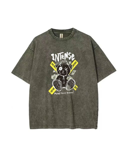 Teddy Bear-105 Mineral Wash T-Shirt: Cool Beach Shirt for Unisex Teens - Perfect Casual Summer Wear or Gift for Any Occasion! Classic T-Shirt.