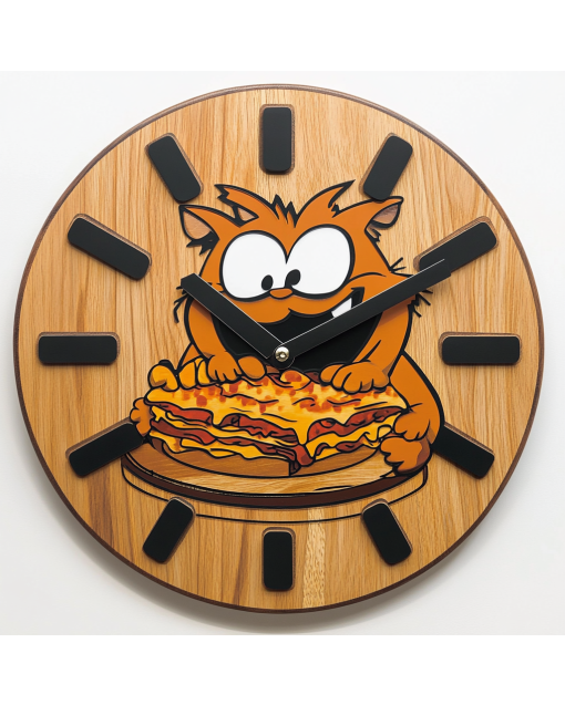 Garfield 2 Custom Wall Clock - Stylish Home Decor with Functional Timekeeping for Enthusiasts, Designers & Gifts - Perfect for Any Occasion!