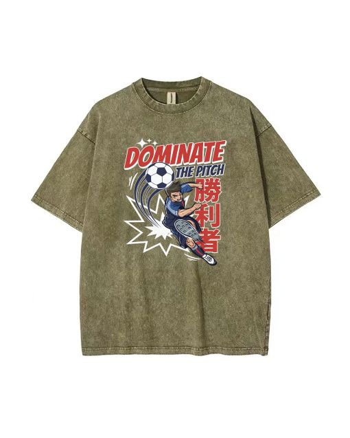 Dominate the Pitch Unisex Teen T-Shirt - Summer Casual School & Weekend Wear | Birthday & Holiday Gift | Men's Flannel & Oversized Style