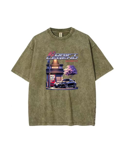 Drift Legend Unisex Teen T-Shirt - Summer Casual Wear for School & Weekends | Men's Oversized Flannel Style | Perfect Birthday & Holiday Gift