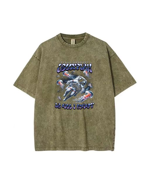 Jellyfish Unisex Teen T-Shirt - Summer Casual Wear for School & Weekends | Birthday & Holiday Gift | Men's Flannel & Oversized Style