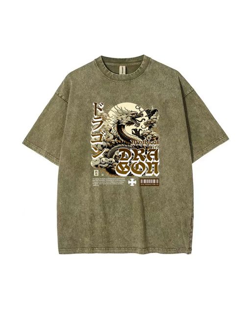 Mythical Dragon Unisex Teen Tee - Summer Casual for School & Weekends | Gift for Birthday & Holiday | Men's Flannel & Oversized Fit