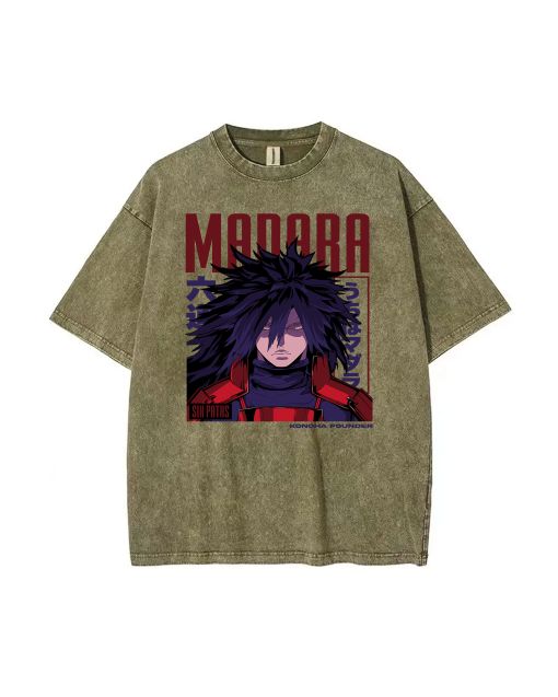 NARUTO V6- Mineral Wash T-Shirt - Unisex Teens Beach Shirt, Perfect for Casual Wear, School, or Gifting - Cool and Classic T-Shirt Option!