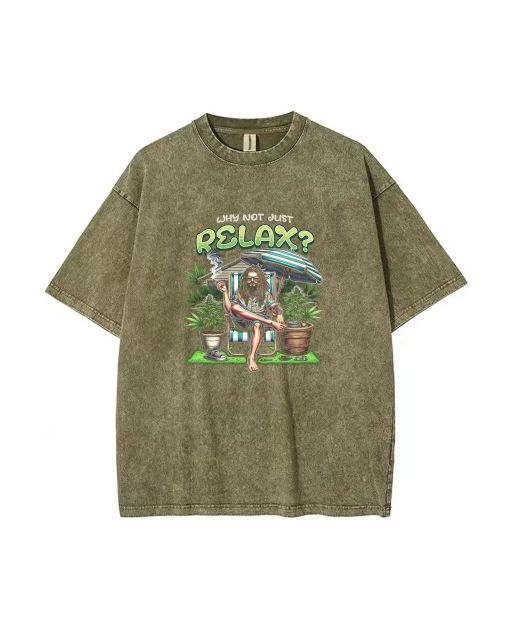 Relax Unisex Teen T-Shirt - Summer Casual Wear, Perfect for School & Weekends. Great Birthday or Holiday Gift! Men's Flannel & Oversized Style