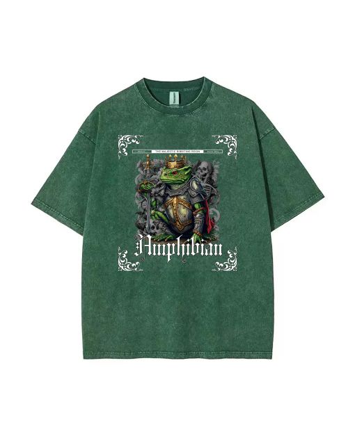 Amphibian Prince Frog Empire Funny Froggy History Tee - School & Weekend Wear | Birthday & Holiday Gift | Unisex Teen Flannel & Oversized Style