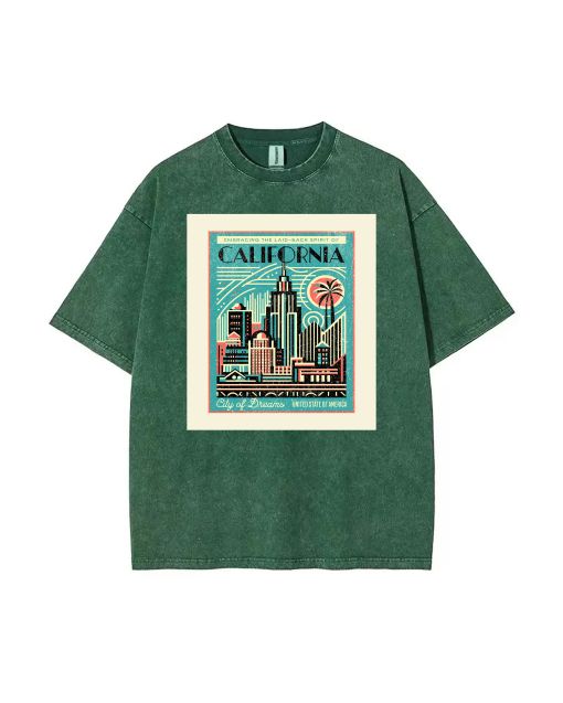 California City Mineral Wash T-Shirt - Cool Beach Shirt for Unisex Teens | Classic Tee for Casual Wear, School, Summer, & Holidays