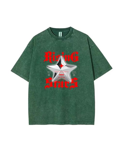 Gothic Rising Star Unisex Teen T-Shirt - Summer Casual School & Weekend Wear | Birthday & Holiday Gift | Men's Flannel & Oversized Styling